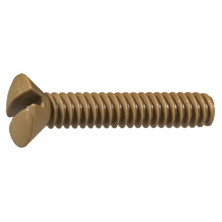 Midwest Fastener #6-32 x 3/4 in Slotted Oval Machine Screw, Plain Nylon, 20 PK 33294